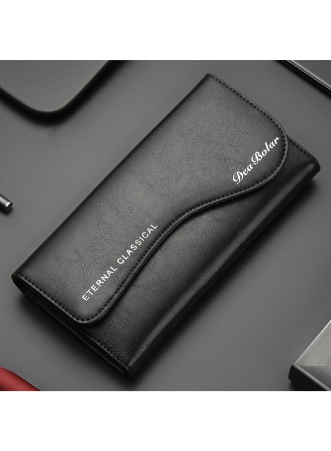 Comfortable And Stylish Long Wallet Black