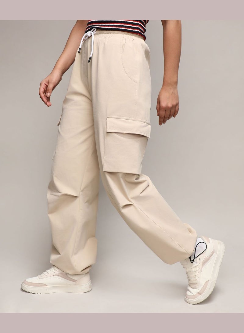 Solid Cargo Pant