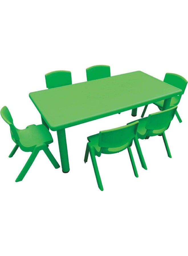 RBW TOYS Rectangular Table - 120 x 60 x 50 cm [Green, RBW TOYS-2704]