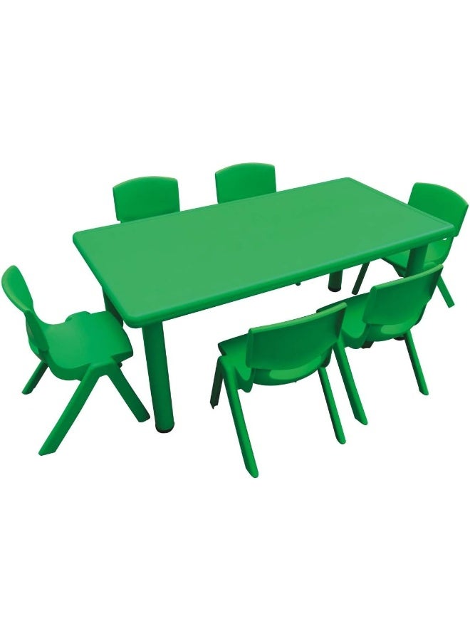 RBW TOYS Rectangular Table - 120 x 60 x 50 cm [Green, RBW TOYS-2704]