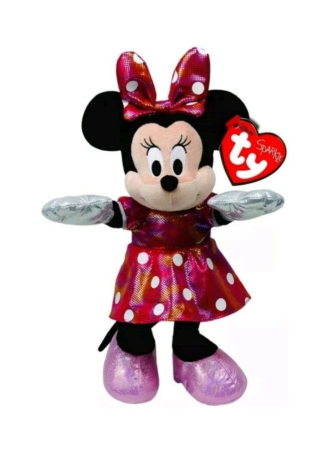 Disney Minnie Sparkle with Sound Medium Sized Stuffed Toy 9inch