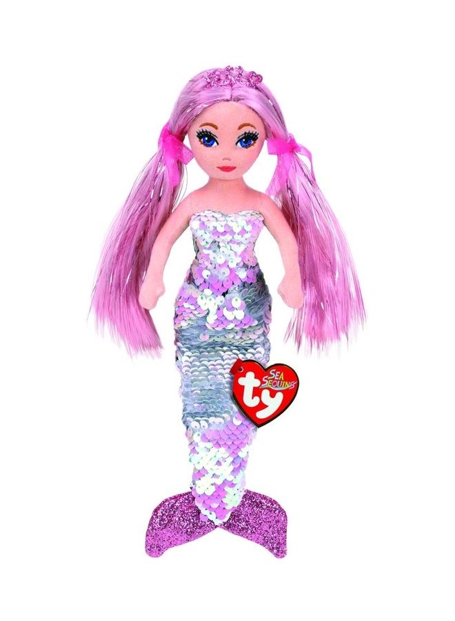 Mermaid Flippable Cora Medium Sized Stuffed Toy 9inch
