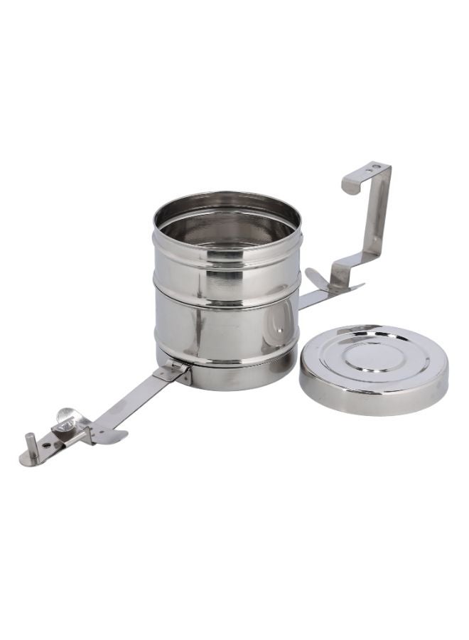 2 Layer Stainless Steel Bombay Tiffin Silver 13x21cm