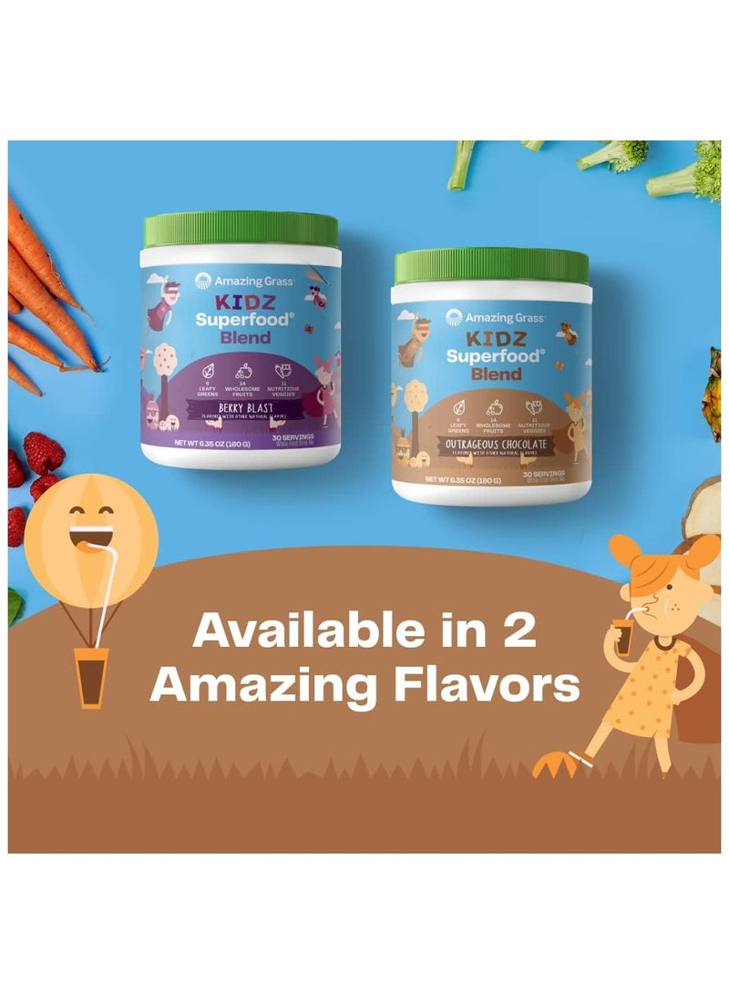 Kidz Superfood Blend Chocolate Flavour 30 Servings Supports Immunity and Gut Health