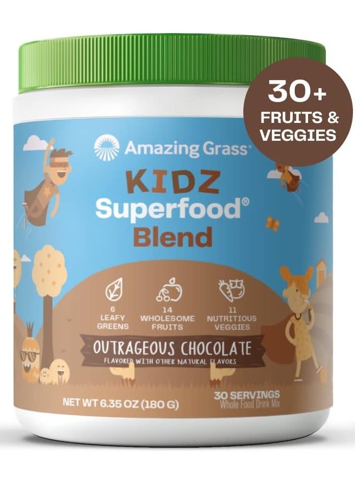 Kidz Superfood Blend Chocolate Flavour 30 Servings Supports Immunity and Gut Health