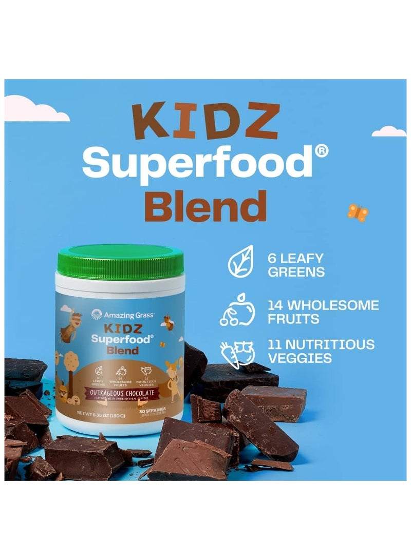 Kidz Superfood Blend Chocolate Flavour 30 Servings Supports Immunity and Gut Health