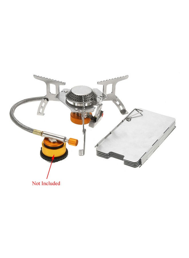 Integrated Burner with 9-Piece Wind Deflector 14.9 x 8.9 x 11.3cm