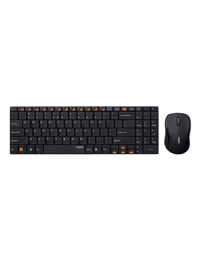 Wireless Mouse And Keyboard Set Black