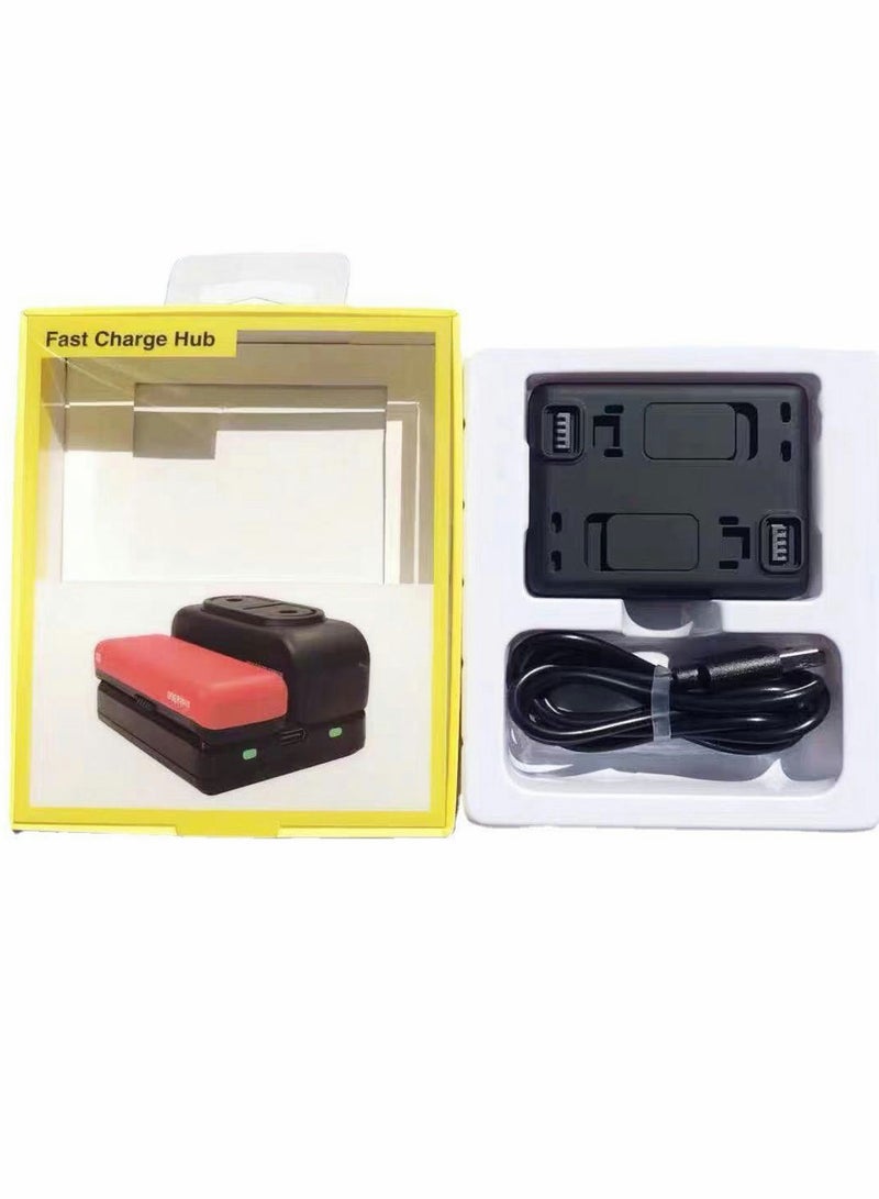 4K Camera Battery Dual Fast Charger Base Kit for Insta360 one R Cameras