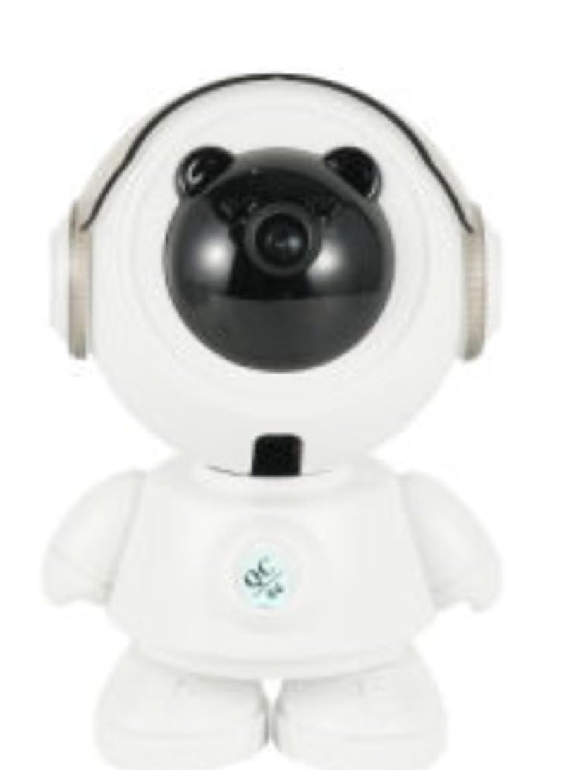 Smart WiFi Security Camera, Baby Monitor with Two-way Audio, Pan-Tilt, Night Vision, Motion Detection Astronaut Bear