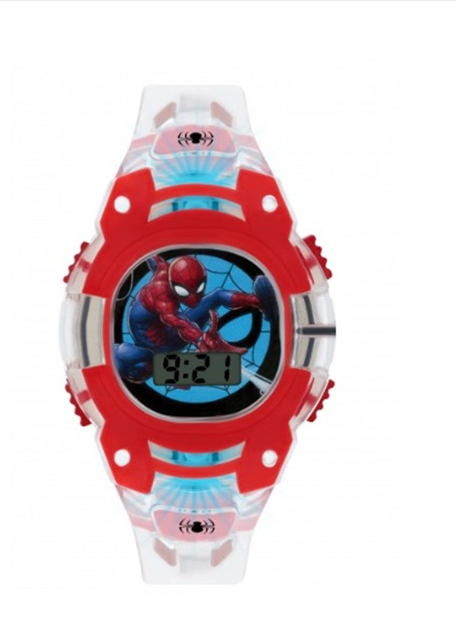 Boy's Digital Round Shape Silicone Wrist Watch SPD4564 - 35 Mm