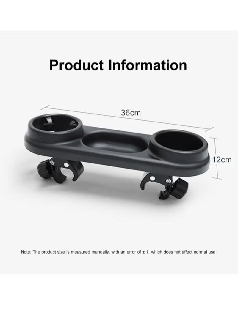 Universal Stroller Snack Tray with Cup Holder,Compatible with a Variety of Stroller handrails,ABS Material, Flexible Adjustment of The Installation