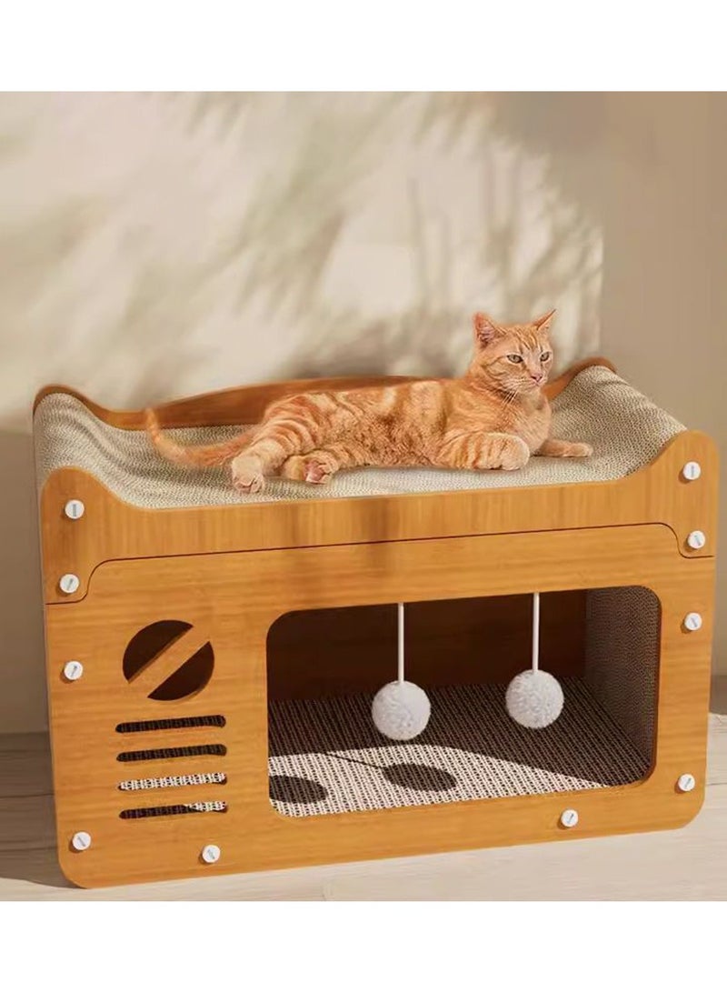 Cat Scratching Board Board Cat Cat Claw Board Cat House Cat Nest Cardboard Cats House for Cats Kittens Scratch Box Board for Cat Scratching Post for Indoor Cats Bed