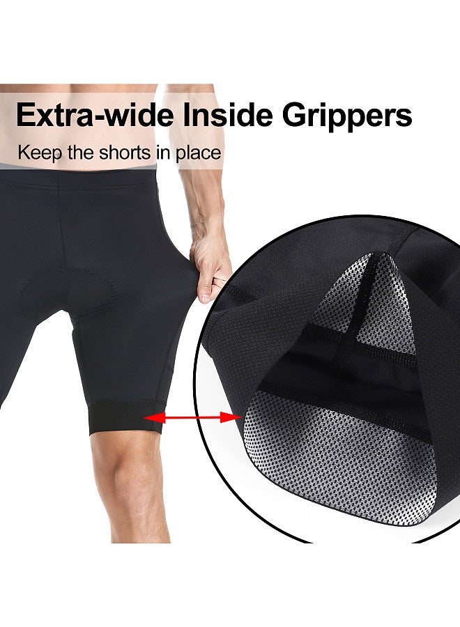 Men Cycling Shorts Padded Bike Shorts with 3 Pockets Breathable Bicycle Riding Biking Shorts Tights