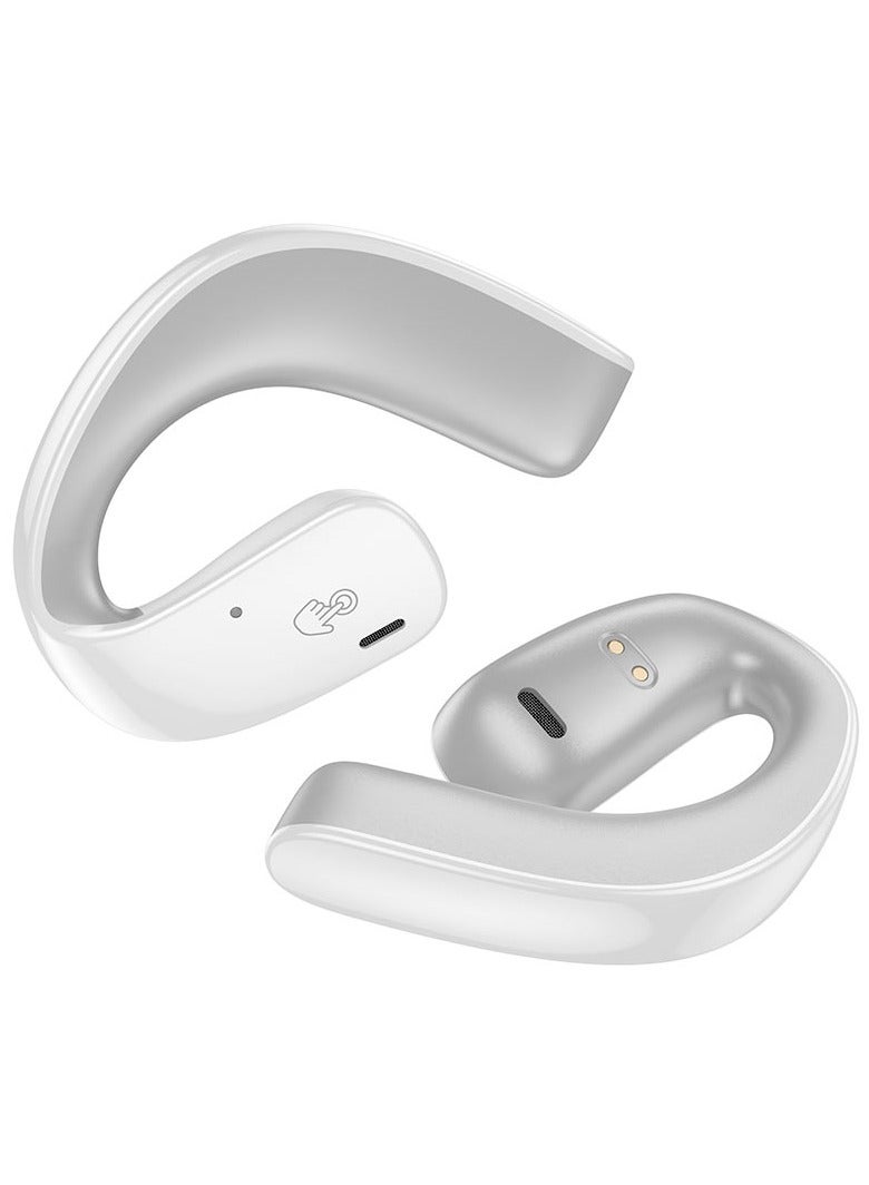 Black Shark Earphone T20 Earphone With Open Ear Wireless Earbuds Design, 35 Hours Long Battery Life, Strong 5.3 Bluetooth Connectivity, IPX67 Water Resistance and Comfortable and Lightweight Global Version 2024 White