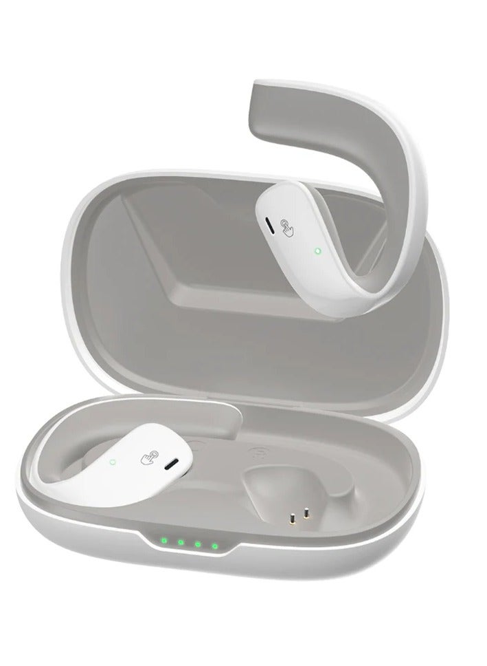 Black Shark Earphone T20 Earphone With Open Ear Wireless Earbuds Design, 35 Hours Long Battery Life, Strong 5.3 Bluetooth Connectivity, IPX67 Water Resistance and Comfortable and Lightweight Global Version 2024 White