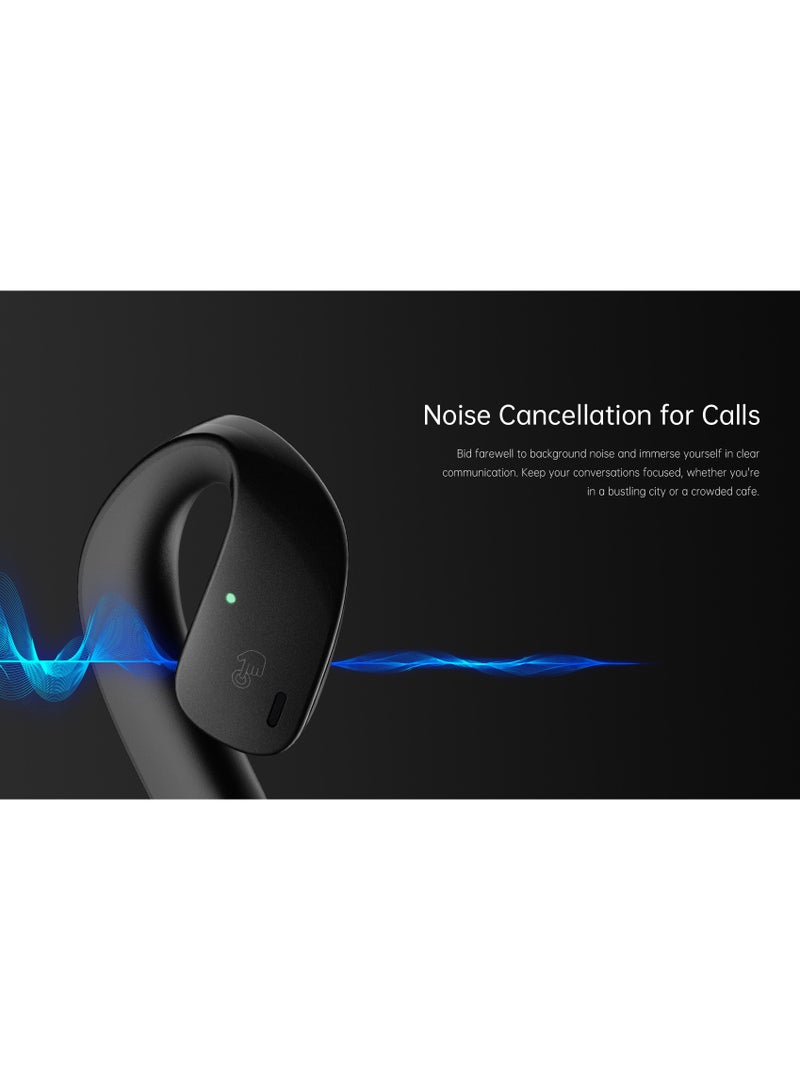 Black Shark Earphone T20 Earphone With Open Ear Wireless Earbuds Design, 35 Hours Long Battery Life, Strong 5.3 Bluetooth Connectivity, IPX67 Water Resistance and Comfortable and Lightweight Global Version 2024 White