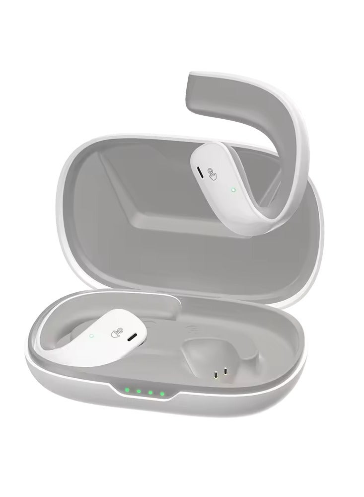 Black Shark Earphone T20 Earphone With Open Ear Wireless Earbuds Design, 35 Hours Long Battery Life, Strong 5.3 Bluetooth Connectivity, IPX67 Water Resistance and Comfortable and Lightweight Global Version 2024 White