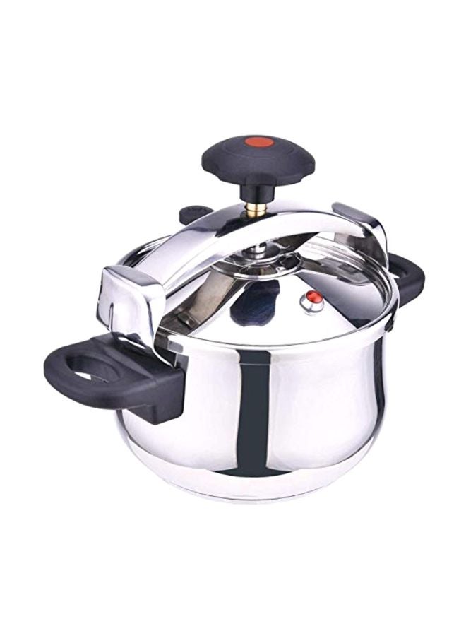 Stainless Steel Pressure Cooker Silver/Black