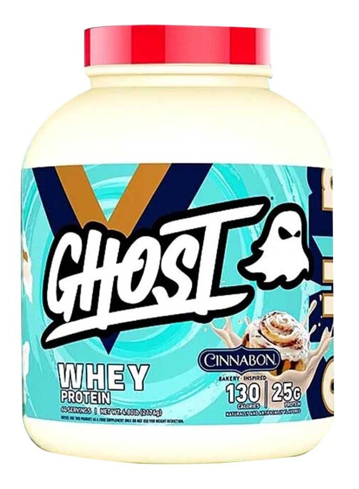 Ghost Whey Protein 4.8 lbs Cinnabon Flavor 64 Serving