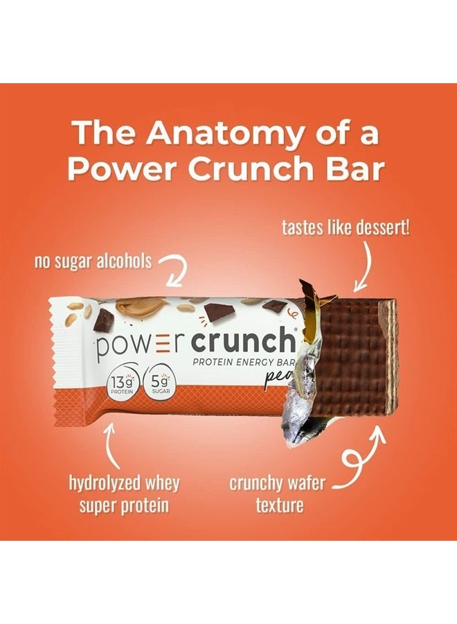 Protein Wafer Bars, High Protein Snacks with Delicious Taste, Peanut Butter Fudge, 1.4 Ounce (12 Count)