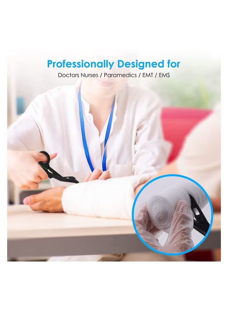 2 PCS Trauma Shears Medical Scissors with Carabiner, 7.5