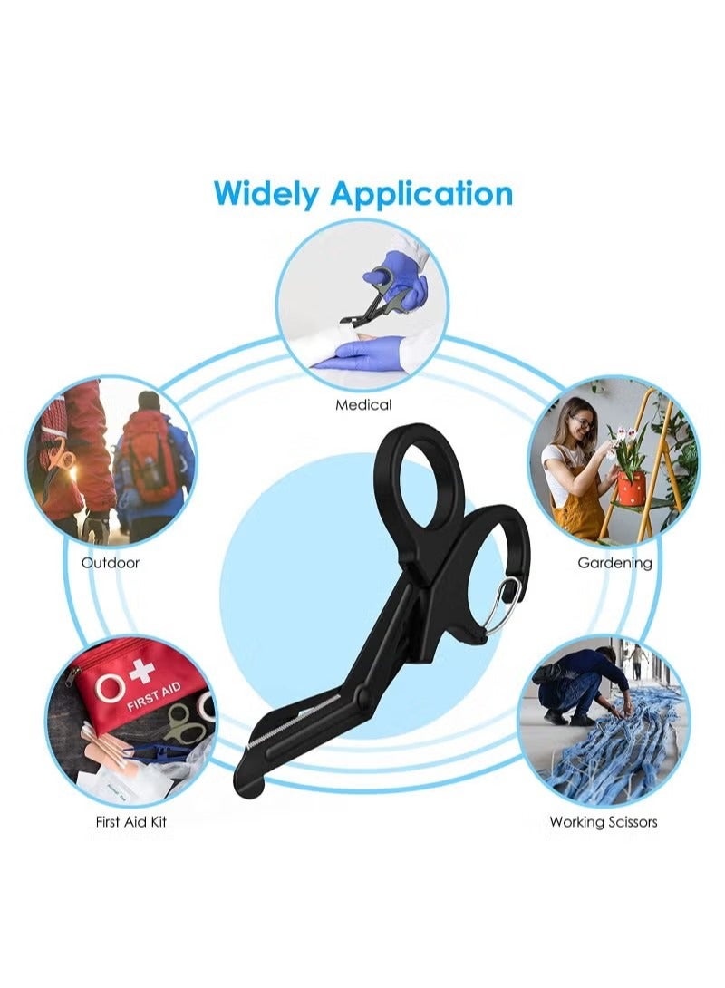 2 PCS Trauma Shears Medical Scissors with Carabiner, 7.5