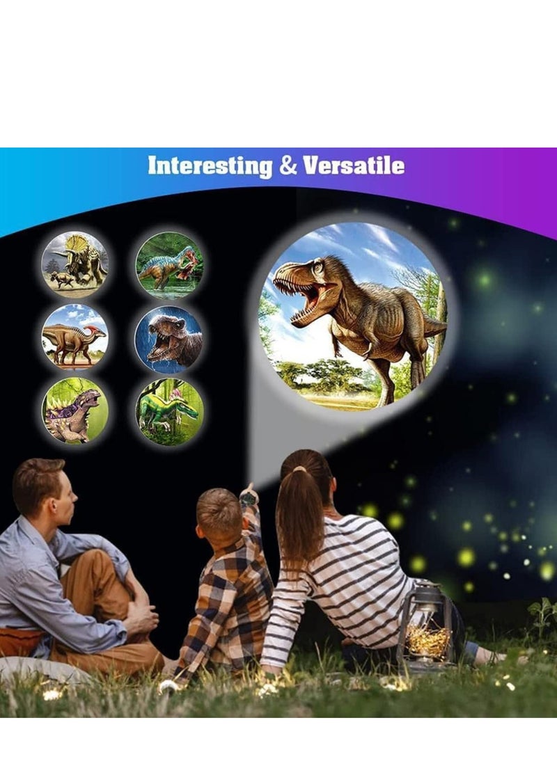 Cartoon Watch with 24 Kinds of Dinosaur Projection Pattern Cartoon Children Digital Dinosaur Watch Toy for Boys and Girls Children with Cover Adjustable Date and Time Projector Watch, Tyrannosaurus