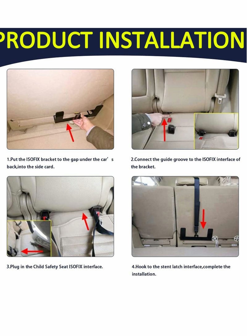 Car Universal Child Seat Restraint Anchor Mounting Kit Fixing for ISOFIX Belt Connector Bracket Latch