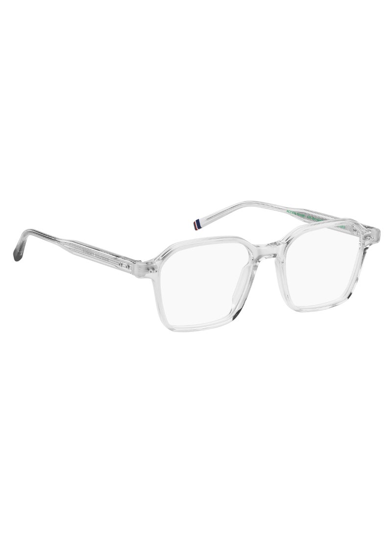 Men's Rectangular Shape Acetate Sunglasses TH 2071 44 - Lens Size: 43.7 Mm - Crystal