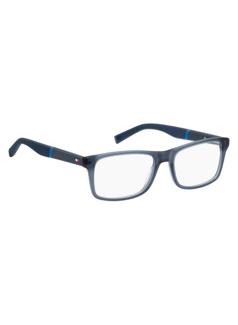 Men's Rectangular Shape Sunglasses Th 2044 37 - Lens Size: 37.2 Mm - Mtt Blue M