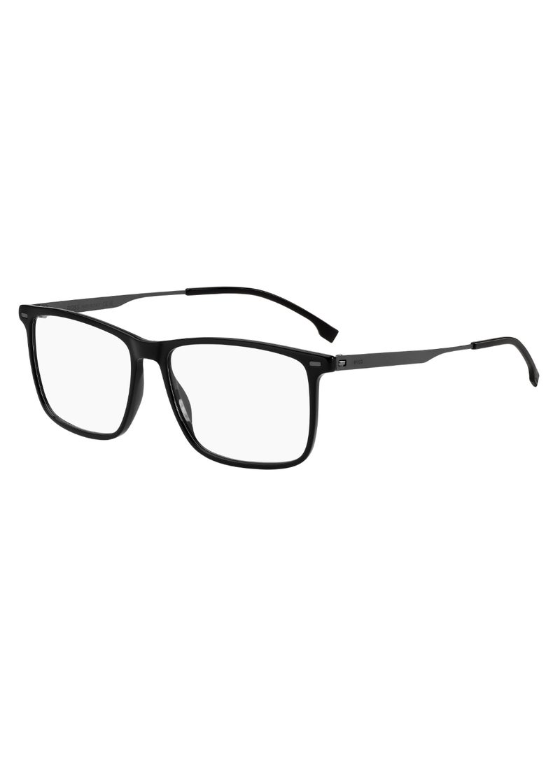 Men's Rectangular Shape Stainless Steel Sunglasses BOSS 1642  42 - Lens Size: 41.6 Mm - Blk Dkrut