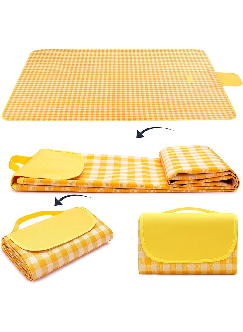 Folding waterproof outdoor picnic mat, Oxford cloth picnic mat, suitable for beach, lawn, daily outdoor picnic, wild camping 150cmx200cm