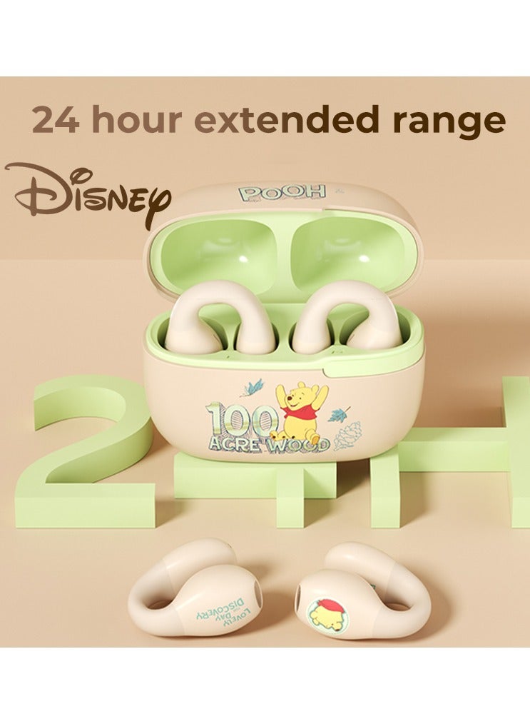 QS-T10 Clip-On Wireless Bluetooth 5.3 Kids Headphones Smart Touch Bambi
