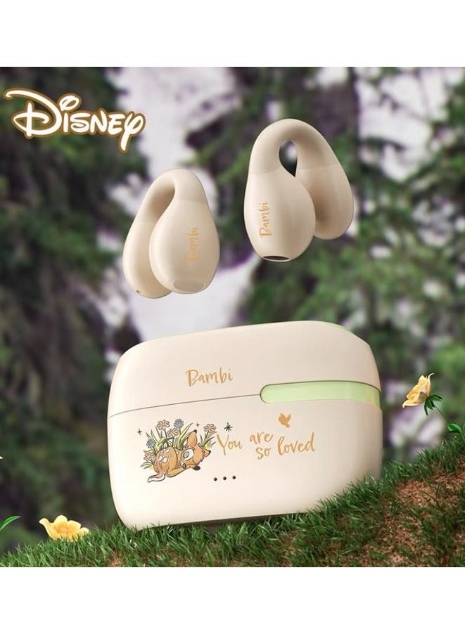QS-T10 Clip-On Wireless Bluetooth 5.3 Kids Headphones Smart Touch Bambi