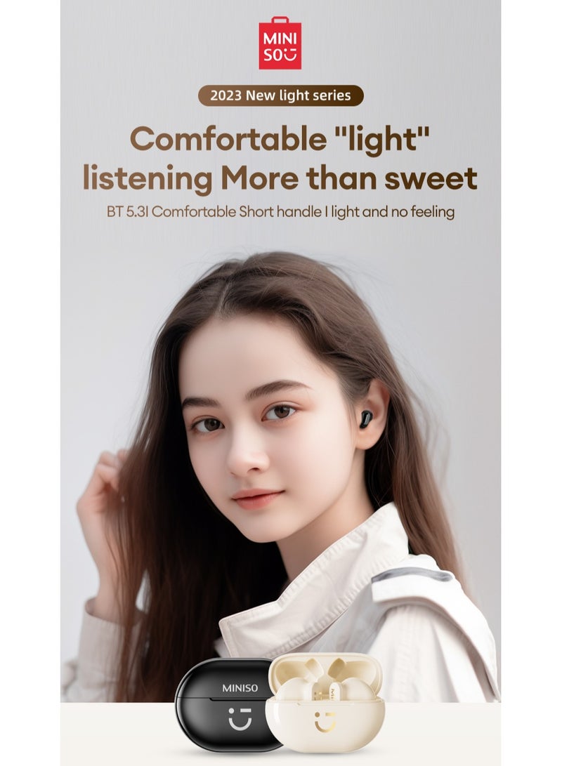 Miniso M08 Wireless Bluetooth Headphones-Beige