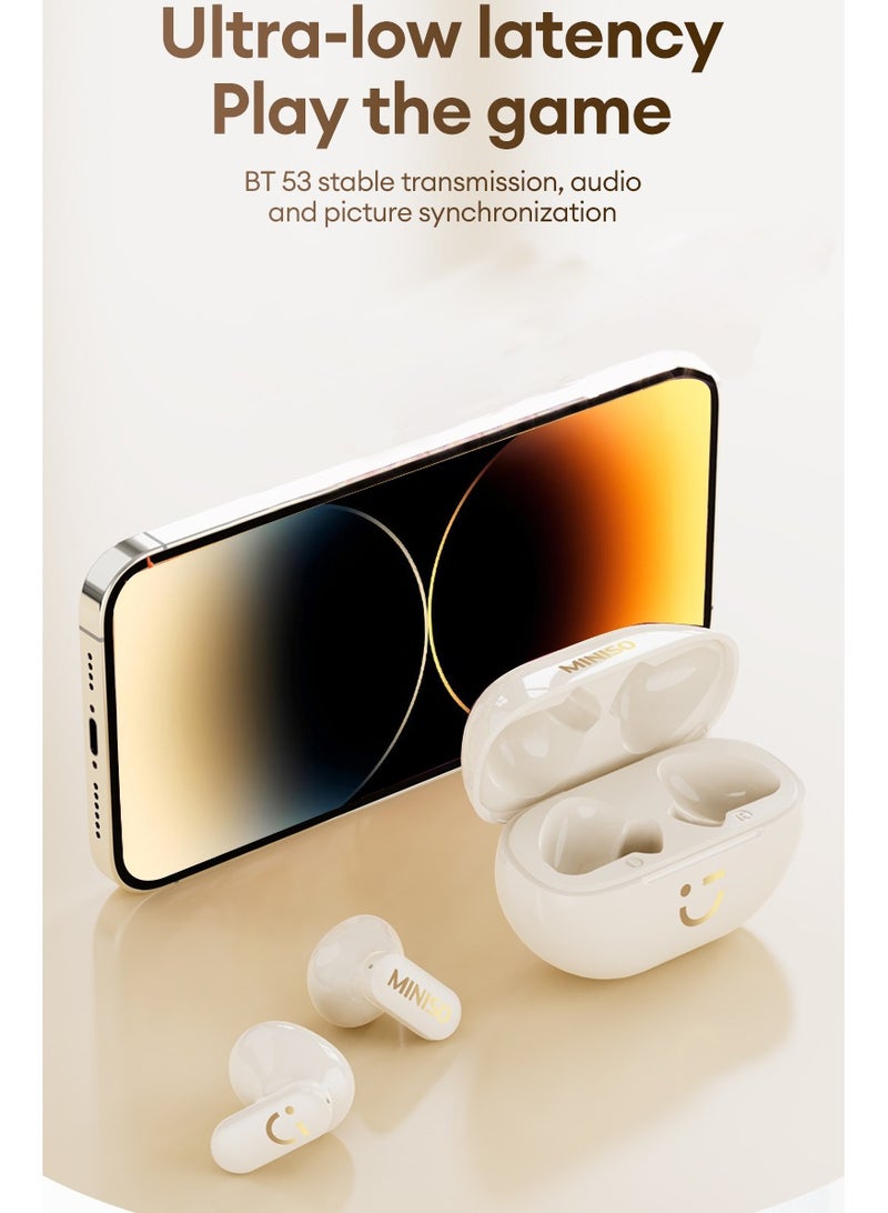 Miniso M08 Wireless Bluetooth Headphones-Beige