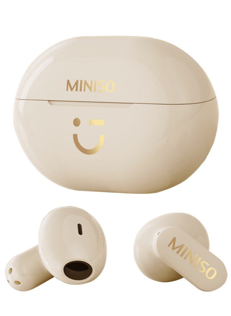 Miniso M08 Wireless Bluetooth Headphones-Beige