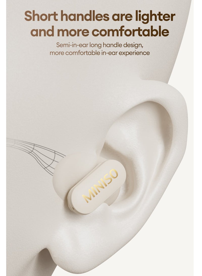 Miniso M08 Wireless Bluetooth Headphones-Beige