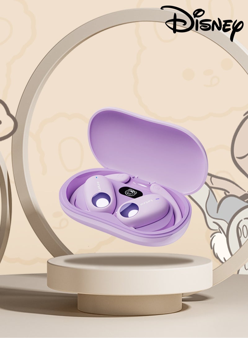 Disney QS-O03 Wireless Bluetooth Headphones-Purple