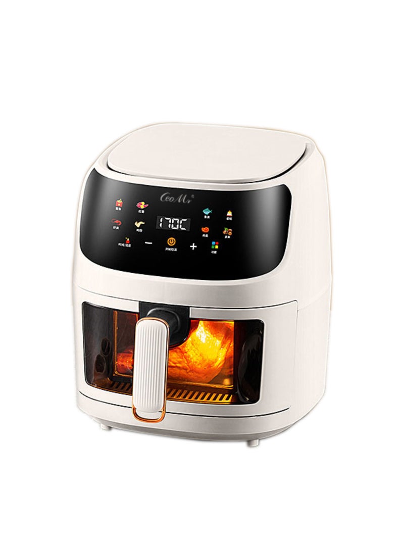 Air Fryers 6L Large Capacity Multi-Function Household Visible Circulating Hot Air Intelligent Touch Screen