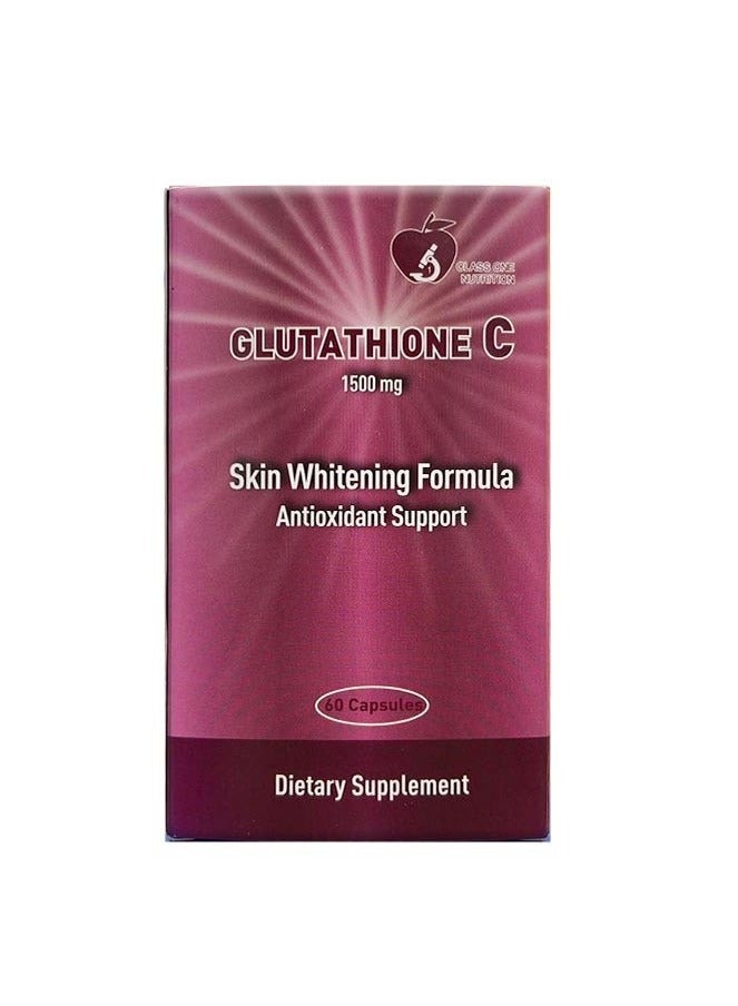 Glutathione C 1500 Mg Skin Whitening Formula Antioxidant Support Capsules 60'S