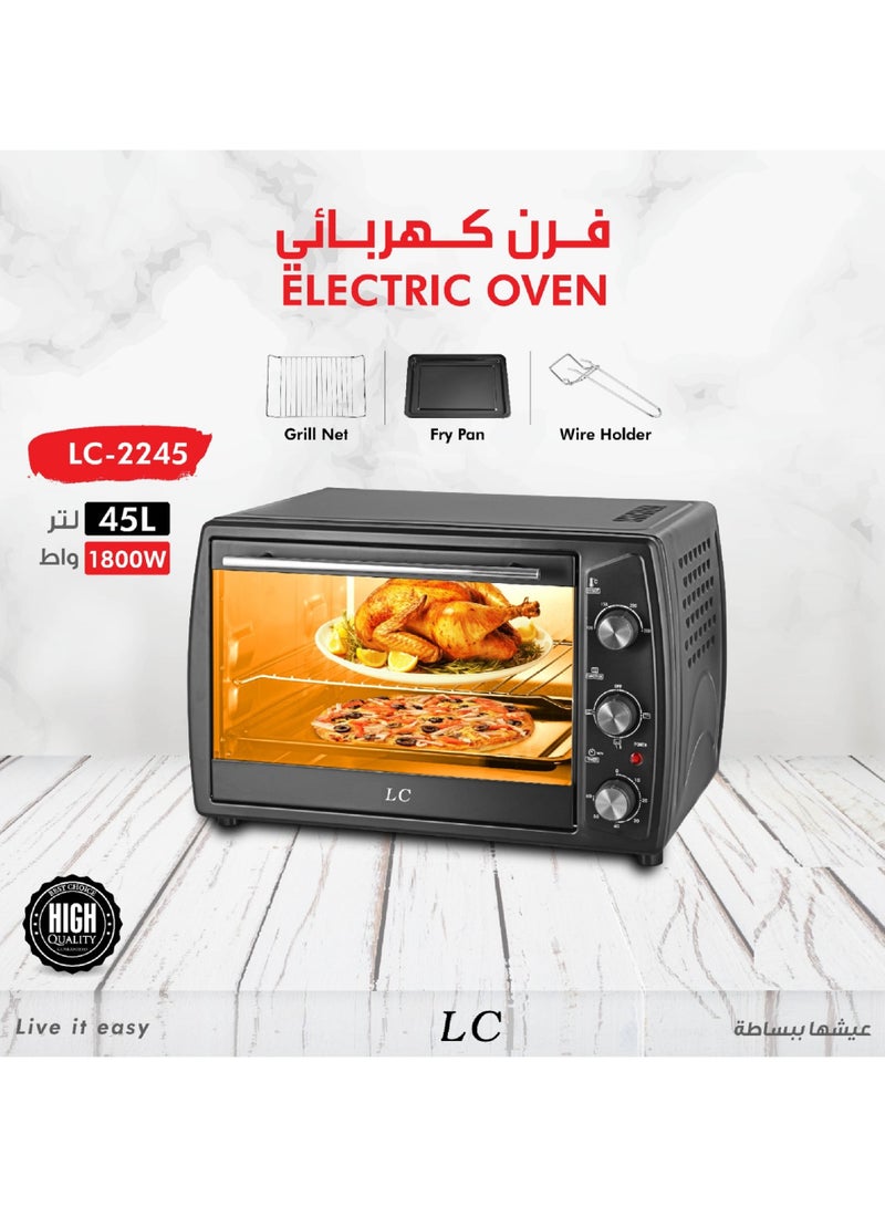 Electric Oven Perfect For Grilling 45 Ltr 1800 W