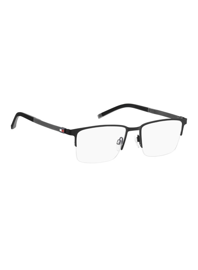 Men's Rectangular Shape Carbon Fiber Sunglasses Th 1917 38 - Lens Size: 38 Mm - Mtt Black