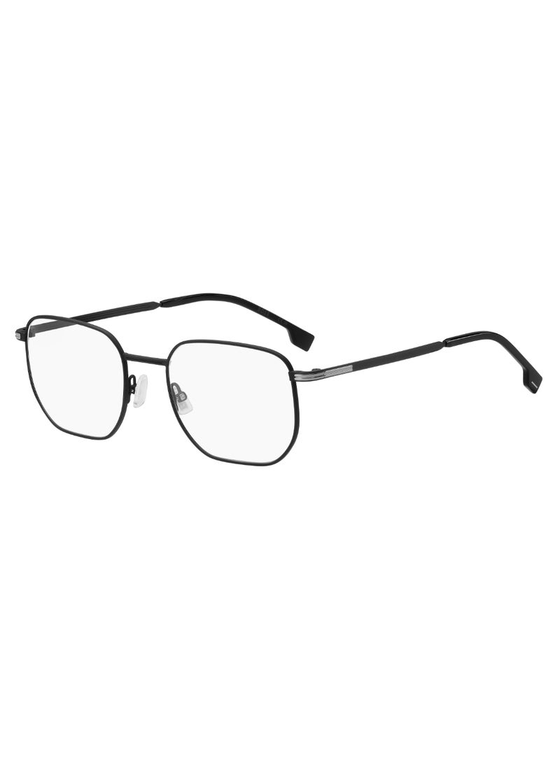 Men's Rectangular Shape Metal Sunglasses BOSS 1633  42 - Lens Size: 42.4 Mm - Mtt Black