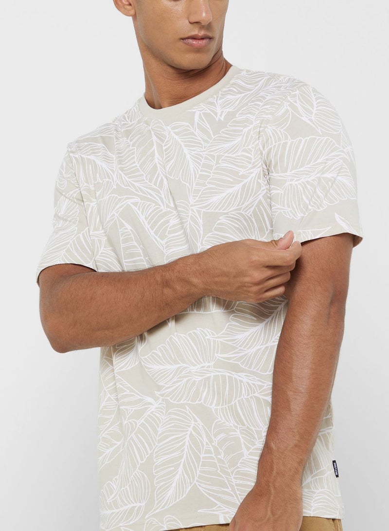 Leaf Print Polo