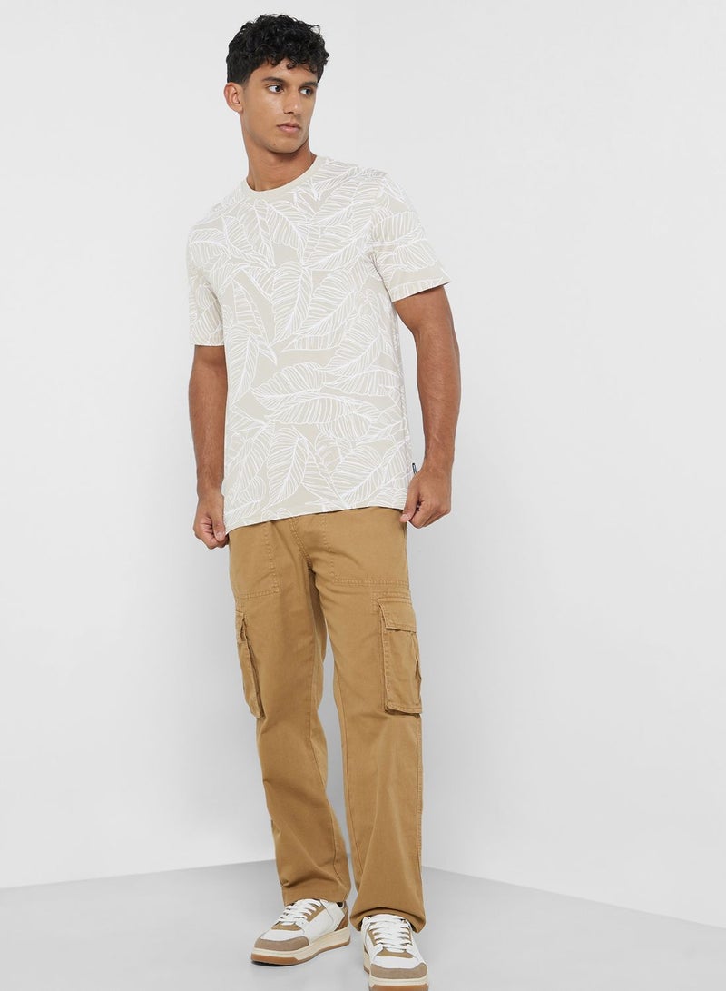 Leaf Print Polo