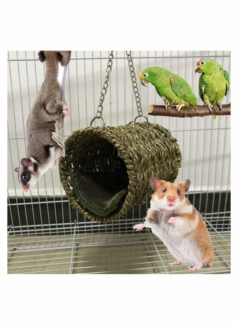 Pet Hammock Hamster Hanging Toy 3 Piece Set House Hanging Bed Cage Toys for Small Animal