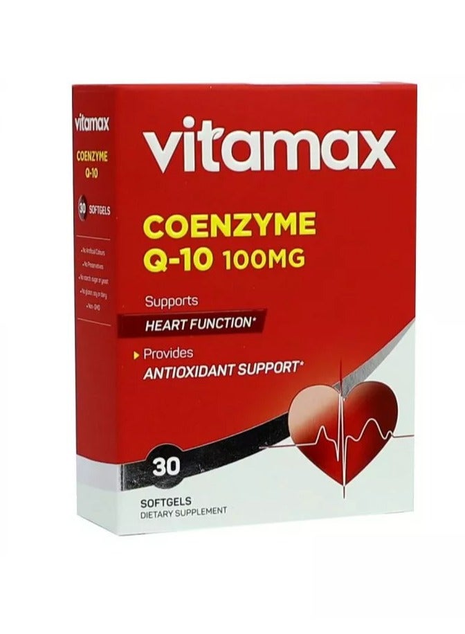 Coenzyme Q10 100 mg Softgels 30's