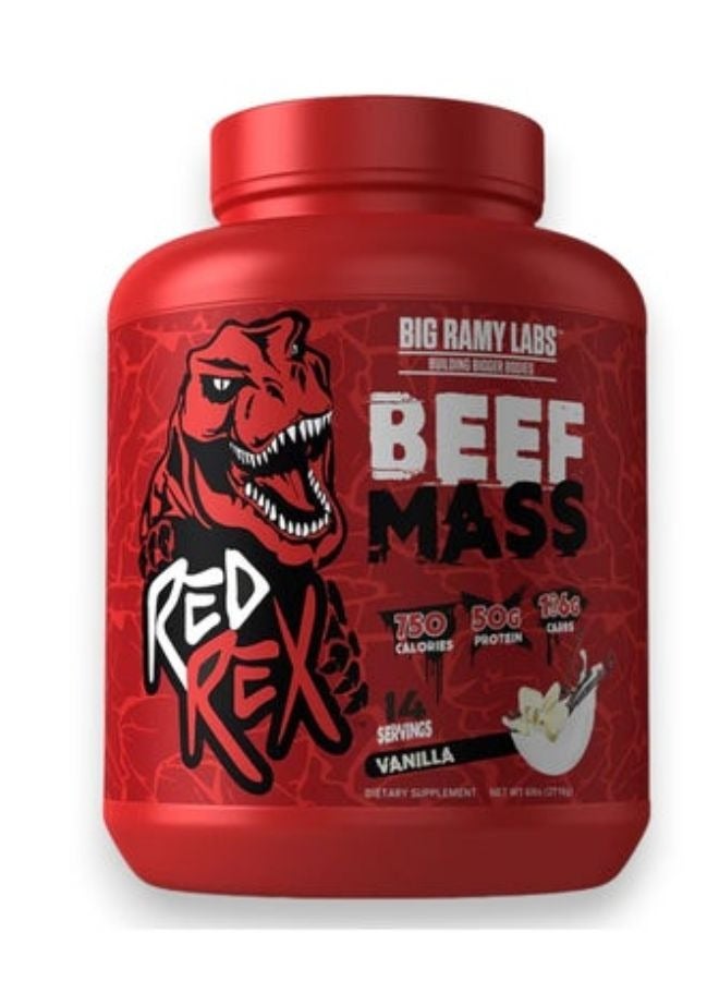 Red Rex Beef Mass, Vanilla Flavour, 6 LB